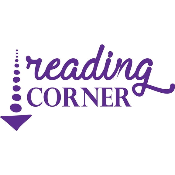 Reading Corner Quote Wall Decal - Great for Library, School, Elemtery Teachers, Family Room Nook, Classrooms| Vinyl Sticker For Home Decor - 20"x12"