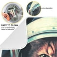 Cat Astronaut Circle Dish Drying Mat Dish Drainer Rack Mats Water