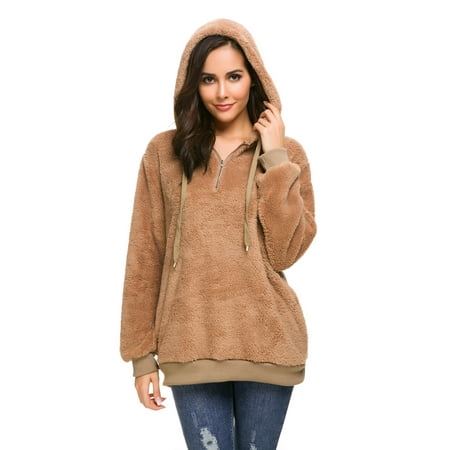 Lilly Posh Women's Fleece Plush Pullover Hoodie