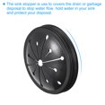 thumbnail image 6 of Uxcell 3pcs Garbage Disposal Splash Guard Sink Baffle and 1pcs Sink Stopper, 6 of 7