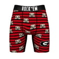 thumbnail image 2 of Men's Rock Em Socks Red Georgia Bulldogs Mascot Stripes Boxer Briefs, 2 of 3