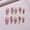 (F50) The golden age is a short almond, variant on New handmade wearing nail high-end champagne diamond light luxury French gold cat eye fake nail piece removable