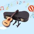 thumbnail image 3 of Guitarra clásica con soporte y estuche Colección de regalos musicales Regalos de cumpleaños 1/12 Instrumento musical para decoración de de Color madera A Sunnimix Instrumentos musicales, 3 of 8