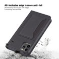 thumbnail image 3 of Dteck Case for Apple iPhone 11 Pro Max 6.5-inch, Luxury Magnetic Skin-Friendly Feel Leather Card Holder Wallet Case Folio Kickstand Cover,Black, 3 of 8