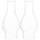 thumbnail image 1 of 2 pantallas de lámpara de queroseno de vidrio de repuesto delicadas, pantalla de lámpara de vidrio transparente, chimenea de lámpara, 1 of 8