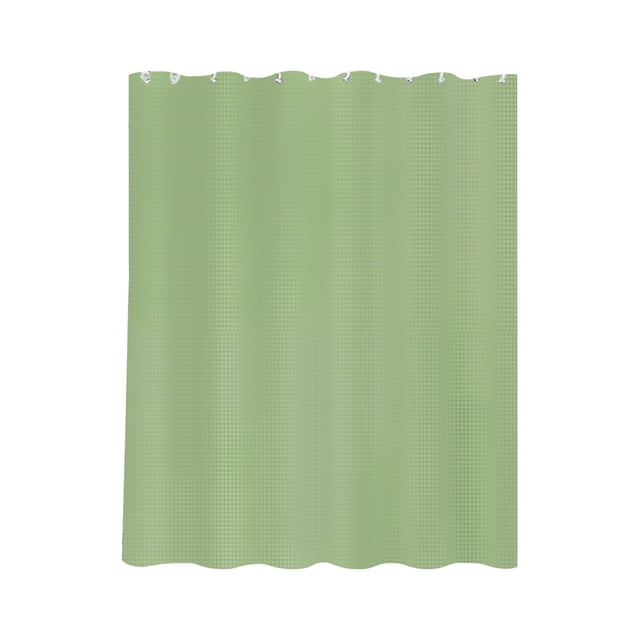 Crochets de Rideau de Douche, Double Face Couleur Unie à Pois, Rideau de Douche Imperméable Anti-Moisissure Sans Perçage