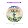 thumbnail image 5 of Happy St. Patrick’s Day Cane Corso with Green Hat Shamrocks Rainbow Ceramic Round Ornament Italian Mastiff Dog Lover Gifts Idea Home Tree Decor - 03007, 5 of 5