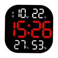thumbnail image 4 of facefd Digital Wall Clock Temp Date Week Display Large Screen Adjustable Brightness Red, 4 of 8