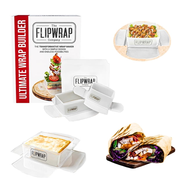 Molde para Envolver Tortillas The Flipwrap Kit de 7" y 10" con Cortador
