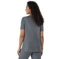 thumbnail image 2 of Hanes Women's Comfort Fit Short Sleeve Ribbed Back Panel V-Neck Scrub Top, Style HSW102, Sizes up-to 3XL, 2 of 10