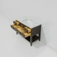 thumbnail image 6 of Norwalk 48 in W x 22 in D Brown Oak Single Bath Vanity and Carrara Marble Top, 6 of 7