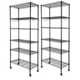 thumbnail image 1 of Shelving Simple Deluxe, resistente, 6 estantes, 180 x 35 x 182 cm, color negro, 1 of 8