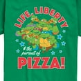 thumbnail image 3 of Teenage Mutant Ninja Turtles - Life, Liberty and the Pursuit of Pizza - Toddler And Youth Short Sleeve Graphic T-Shirt, 3 of 5