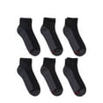 thumbnail image 2 of Hanes Ankle Socks 6-Pack Mens Max Cushion Cool ComfortBlend FreshIQ Max Cushion, 2 of 6