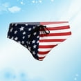 thumbnail image 6 of Toddmomy 1Pack Mens Swimming Briefs Breathable Blue Multi Printed Bikini Briefs Outdoor Surfing, 6 of 8