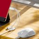 thumbnail image 4 of USB C Splitter Type C Double Plug 100W Fast Charging Adapter Splitter Cable Type C Male to Double Female Cable for Phone White, 4 of 4