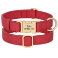 thumbnail image 2 of Pet Artist Soft Leather Personalized Dog Collar for Small Medium Large Dogs Metal Buckle, 2 of 17