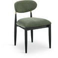 thumbnail image 2 of Meridian Furniture Riccio Olive Performance Fabric Dining Side Chair (Set of 2), 2 of 5