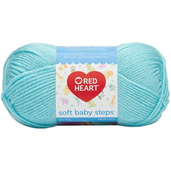 Red Heart Soft Baby Steps Yarn-Aqua
