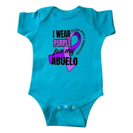 

Inktastic Alzheimer s Awareness I Wear Purple For My Abuelo Gift Baby Boy or Baby Girl Bodysuit