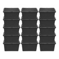thumbnail image 1 of TEHAUX 15Pcs Pet Plastic Container Box with Lid Grey Durable Portable Carrier for Small Reptiles, 1 of 7