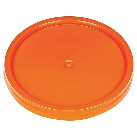 Basco Pail Lid, 12.25 in OD, Plastic, Orange ROP2100CVR-TT-OR