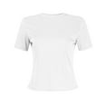 thumbnail image 6 of Alitao Crop&nbsp;Tops Going Out Tops Women Crop Tops Short Sleeve Ribbed Knit Shirts Cute Bow Embroidery Tee Shirts Teen Girls Slim Baby Tees Womens T Shirts Summer Tops White XL, 6 of 7