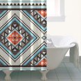thumbnail image 5 of 36x72 Inch Bohemian Shower Curtain Ethnic Tribal Pattern in Earthy Colors Vintage Polyester Fabric Bathroom Décor, 5 of 5