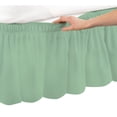thumbnail image 2 of 100% Egyptian Cotton 1 PCs Wrap Around Bed Skirt 15 inches (Aqua Blue,Cal-King), 2 of 5