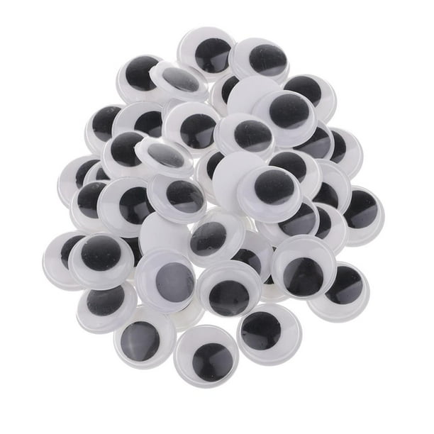 Googly Wiggle Eyes with SelfAdhesive, Round Wobbly Eyes Sticker Multi Sizes for 20mm 60pieces