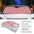 thumbnail image 4 of Kdxio Cartoon Strawberry Print Front Windshield Sun Shade,Folding Auto Sunshade for Car Truck SUV-Medium, 4 of 7