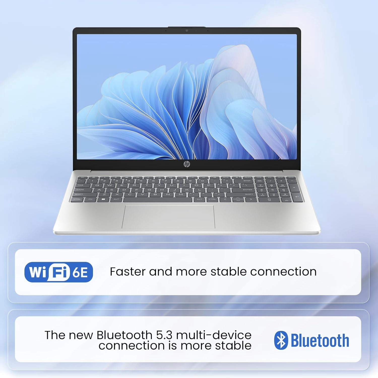HP 15.6" Touchscreen Laptop, Intel Core i5-1235U, 16GB RAM 512GB SSD, Intel Iris Xe Graphics, Wi-Fi 6E, Bluetooth 5.3, Windows 11 Pro