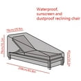 thumbnail image 4 of Miuline Outdoor Sunbed Cover Sun Lounger Covers Waterproof Garden Rattan Patio Furniture Protector, 4 of 6