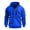 Blue, variant on Unisex Zip Up Multi Pocket Sports Hoodie, Athletic Pullover Sweatshirt with ALPHA KILLA Print, for Running, Gym, Christmas Gift, Streetwear and Outdoor Training,Black,L