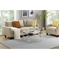 thumbnail image 3 of Round Coffee Table,32.48" Chrome Round Coffee Table with Sintered Stone Top & Sturdy Metal Frame,Modern Circular Coffee Table,High-Temperature Tea Table for Living Room, 3 of 9