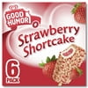 Good Humor Crunchy Strawberry Shortcake Frozen Dairy Dessert Bar Kosher Milk, 6 Count