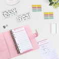 thumbnail image 4 of A6 Binder Zipper Bag Macaron Notebook Leather Pu Binder Cash Budget Ledger, 4 of 7
