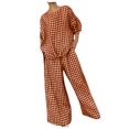 thumbnail image 1 of TJAZFJPA Womens Pant Suit Wide Leg Pants Suit with Elastic Drawstring and Buttons At the Back Maternity Outfits Summer Spring Work Outfits for Women 2025, 1 of 6