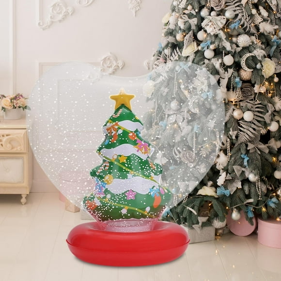 Bola Inflable Navidad Globo Inflable Grande Decoración Exterior PVC Reforzado Resistente Adecuado para Fiestas Porche Jardín Patio Decoraciones Festiv Árbol de Navidad
