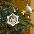 thumbnail image 7 of 3drose, Jeune Fille Reveuse Portrait De Berthi Capel by Jacques-emile Blanche, 3 inch Snowflake Porcelain Ornament, 7 of 7
