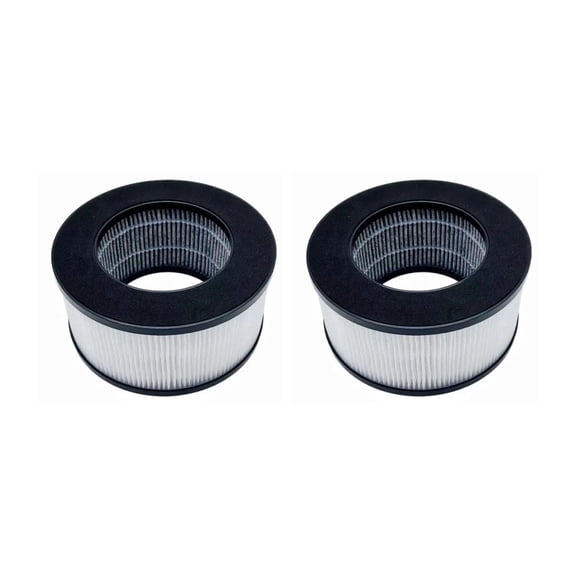 Nispira True HEPA Replacement Filter for CVS Health Desktop Air Purifier 3-in-1 True HEPA Activated Carbon, 2 Packs