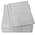thumbnail image 2 of 1500 Thread Count Egyptian Quality Microfiber Deep Pocket Bedroom Classic Stripe Sheet Set, 2 of 3
