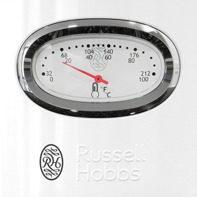 Russell Hobbs Retro Style 1.7L Electric Kettle, White, KE5550WTR