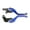 Blue, variant on Motorcycle Brake Lever LED Signals Light Hydraulic Clutches Adjustable Aluminum for Most Scooter Moped