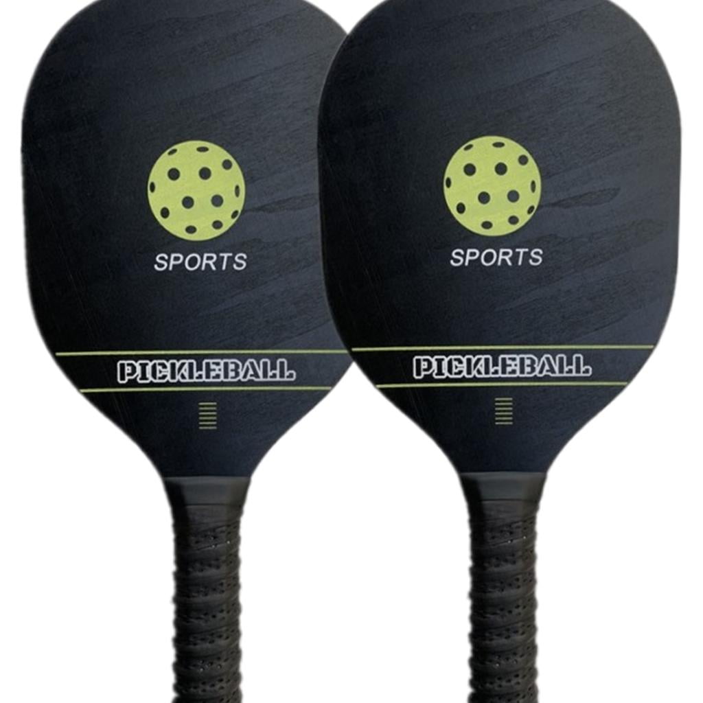 DimyFew Pickleballs Rackets Wood Wide Body Equipment Portable Set Racquet for Indoor Outdoor Set 1
