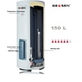 thumbnail image 2 of 27 gallon /100L Large Storage Electric Water Heater, Us Plug Point of Use Instant Hot Water Heater, Larger Storage, Indoor Endless Water Shower with Compact Design 120V 1500W (50 Gallon), 2 of 5