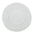 thumbnail image 2 of Better Trends Chic Round Bath Mat, 24" Diameter, 100% Cotton with Crochet Border, Water Absorbent, Ideal for Half Baths and Powder Rooms, Machine Washable, White - Lilly Crochet Collection, 2 of 6