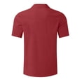 thumbnail image 4 of COSFO Short Sleeve Button Down Shirt Men Summer Red Cotton Linen Shirts Collared Regular Fit Beach Vacation Tops, 4 of 5