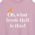 thumbnail image 3 of Instant Message - Fire Fresh Hell - Women's Racerback Tank Top, 3 of 6