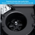 thumbnail image 5 of Bathroom Exhaust Fan with Light 110 CFM Quiet 6500K 800LM Household Ventilation Fan Light Combo, Energy Saving Ceiling Mount Bathroom Air extractor, Multipurpose Bath Extractor Easy to Install, 5 of 8